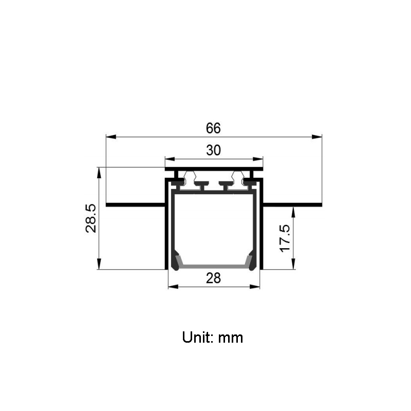 Ceiling LED Light Diffuser Channel For 20mm Double Row CCT LED Rope Lights Ceiling LED Light Diffuser Channel For 20mm Double Row CCT LED Rope Lights